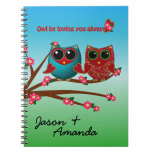 Cuaderno Búho te encantará tu portátil en espiral