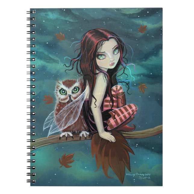 Cuaderno Búho y Baterías de Fantasía (Frente)