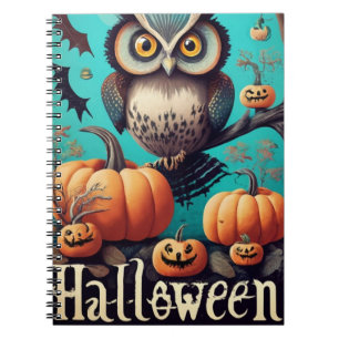 Cuaderno Búho y calabaza para la temporada