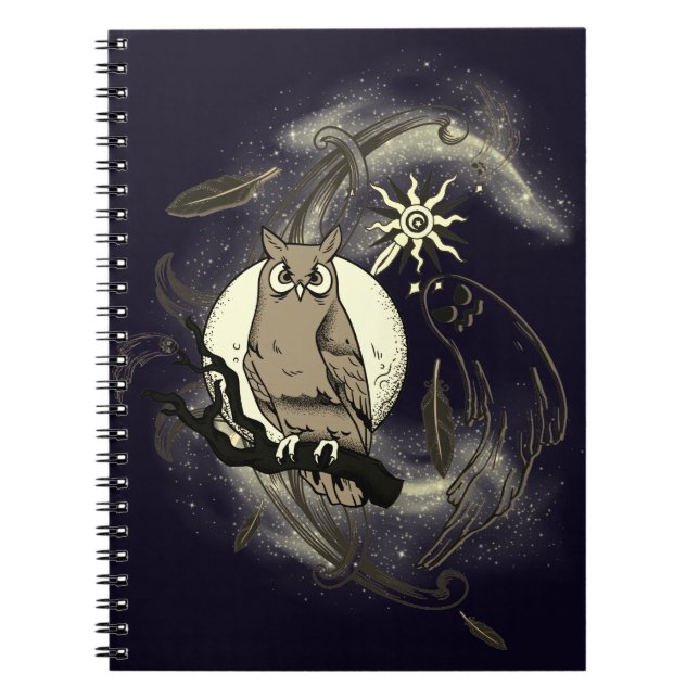 Cuaderno Búho y fantasma (Frente)