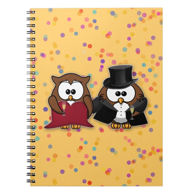 Cuaderno búhos de champaña (Frente)