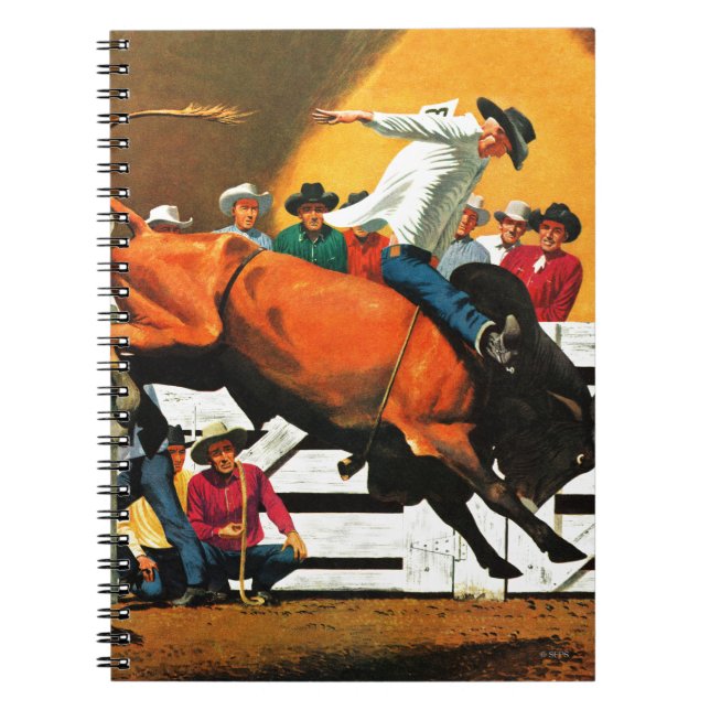Cuaderno Bull Riding por Fred Ludekens (Frente)