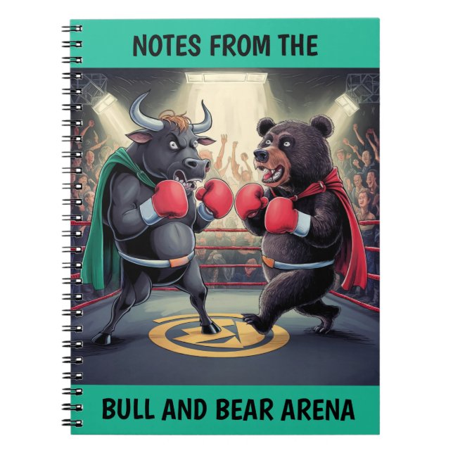 Cuaderno Bull y Oso personalizados (Frente)