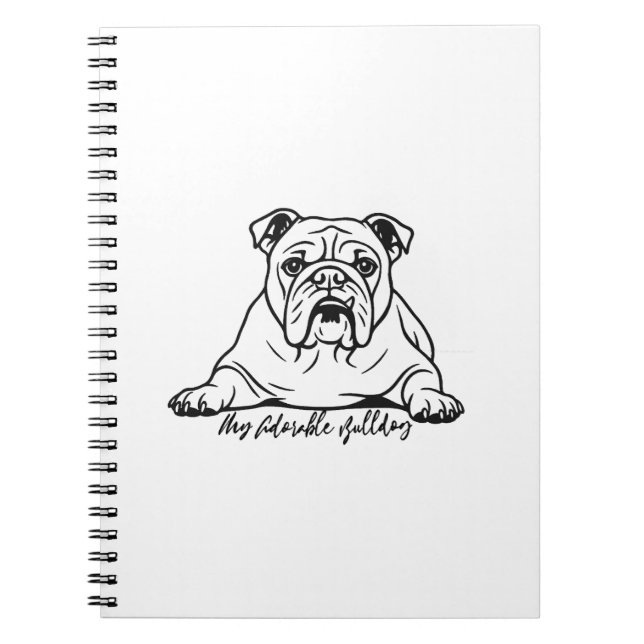 Cuaderno Bulldog adorable (Frente)