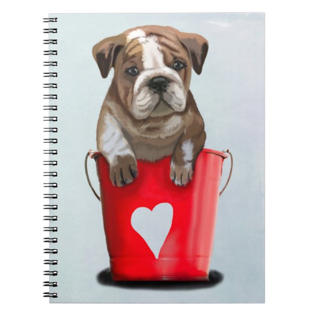 Cuaderno Bulldog Cubo De Amor Rojo 2 (Frente)