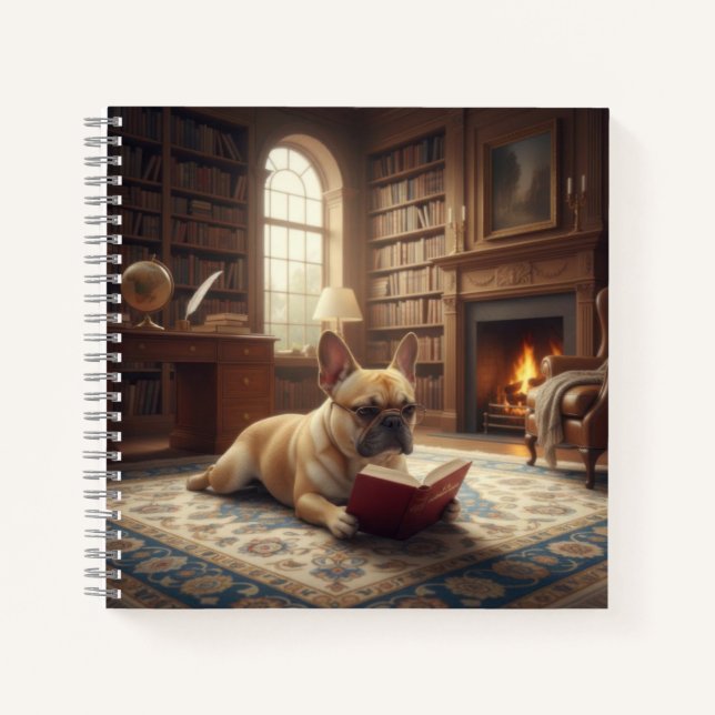 Cuaderno Bulldog Francés Adorable (Anverso)