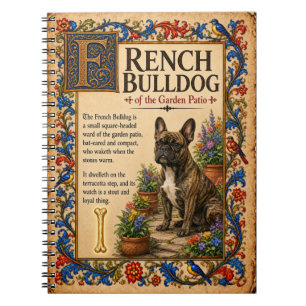 Cuaderno Bulldog Francés, Arte Bestiario Medieval
