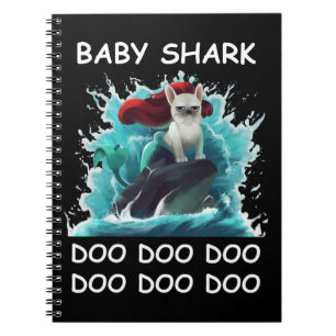 Cuaderno Bulldog francés Baby Shark Doo Doo Doo