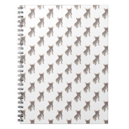 Cuaderno Bulldog francés (Blue Gray Silver Chocolate Lilac)