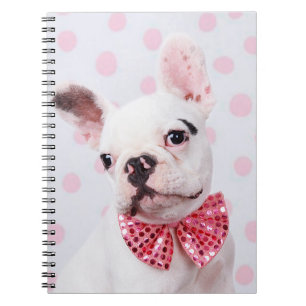 Cuaderno Bulldog francés con Bow Tie
