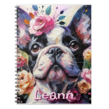 Bulldog francés con perro Rosa personalizado