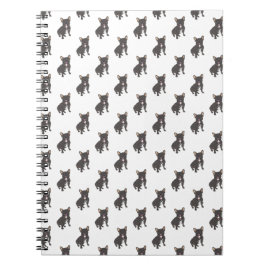 Cuaderno Bulldog francés (cordón negro)