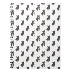 Cuaderno Bulldog francés (cordón negro)