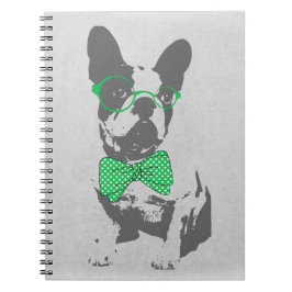 Cuaderno Bulldog francés de animal de moda y divertido