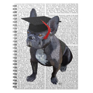 Cuaderno Bulldog francés de graduación