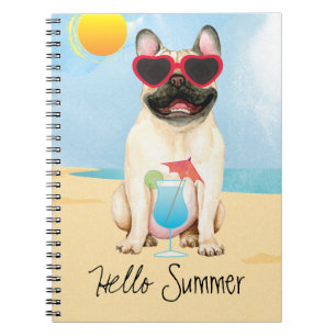 Cuaderno Bulldog francés de verano