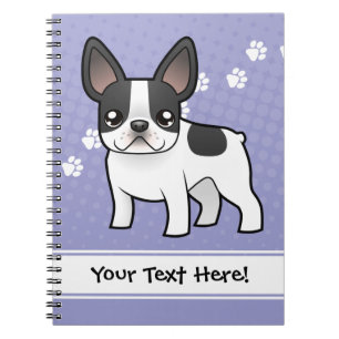 Cuaderno Bulldog francés del dibujo animado