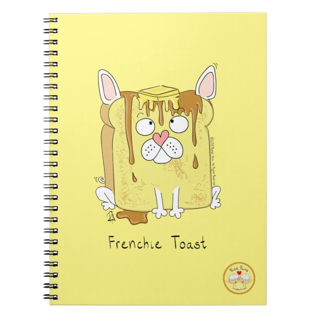 Cuaderno Bulldog Francés Divertido Frenchie Perro Lindo Niñ (Frente)