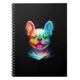 Cuaderno Bulldog francés feliz cara sonriente