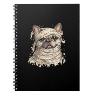 Cuaderno Bulldog Francés Halloween Niña Lindo Momia