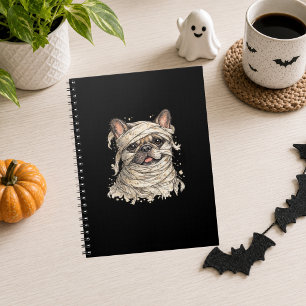 Cuaderno Bulldog Francés Halloween Niña Lindo Momia