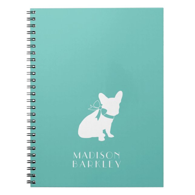 Cuaderno Bulldog francés Perro francés cachorro francés (Frente)