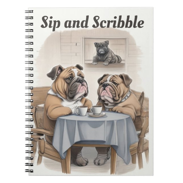 Cuaderno Bulldog gracioso (Frente)