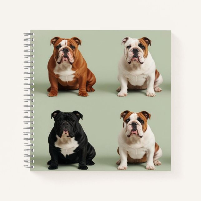Cuaderno Bulldog inglés (Anverso)