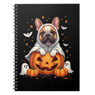 Cuaderno Bulldog Inglés Divertido Fantasma Boo Halloween Mu