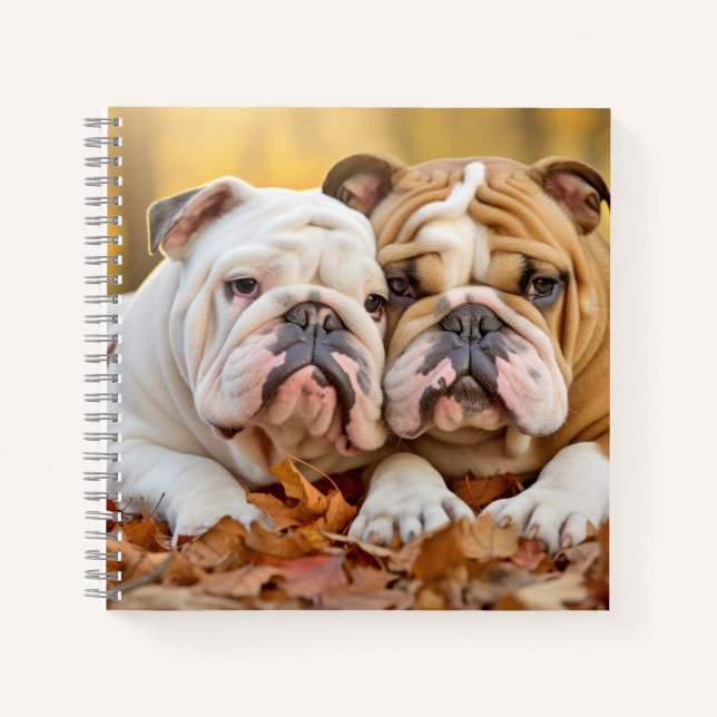 Cuaderno Bulldog inglés Mascota Belleza animal Agradable Ar (Anverso)