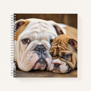 Cuaderno Bulldog inglés Mascota Belleza animal Agradable Ar