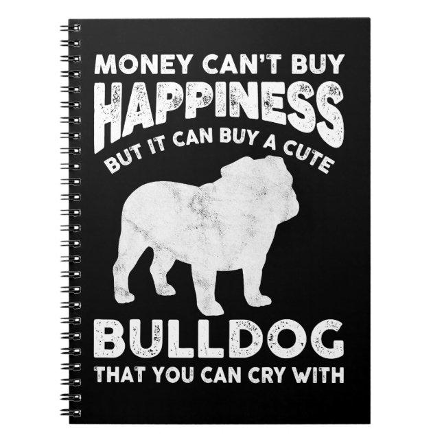 Cuaderno Bulldog inglés Perro Lover Funny Bulldog Lover Mon (Frente)