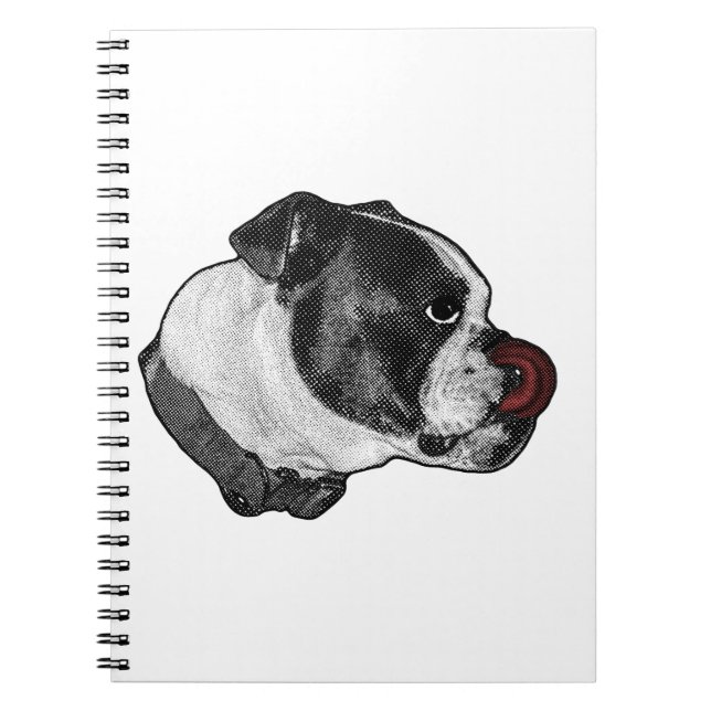Cuaderno Bulldog Tongue-To-Nose (Frente)