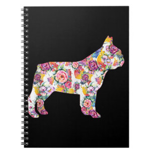 Cuaderno Bulldoges franceses de la flor del Bulldog
