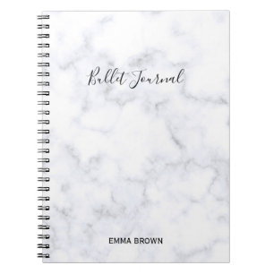 Cuaderno Bullet Journal con elegante y moderna impresión d