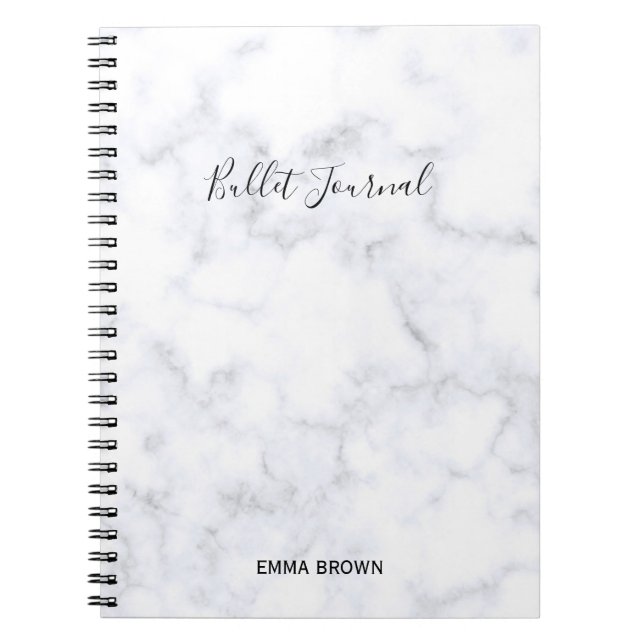 Cuaderno Bullet Journal con una elegante y moderna impresió (Frente)