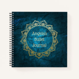 Cuaderno Bullet Journal Gold Mandala personalizado