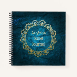 Cuaderno Bullet Journal Gold Mandala personalizado