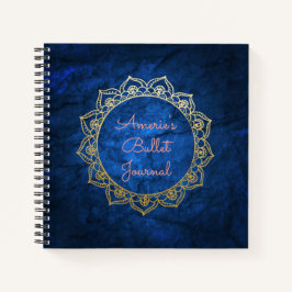 Cuaderno Bullet Journal Gold Mandala personalizado