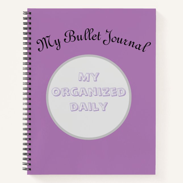 Cuaderno Bullet Journal Mauve Personnalisable  (Anverso)