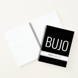 Cuaderno Bullet Journal Personalizado Fecha de inicio moder