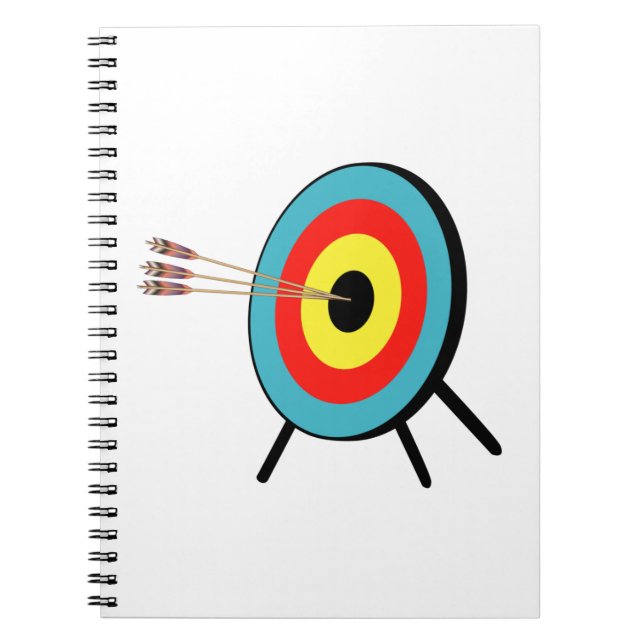 Cuaderno Bullseye de tres flechas (Frente)