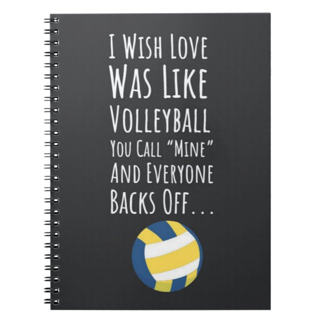Cuaderno Bulto de regalos del equipo de voleibol (Frente)
