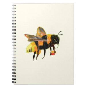 Cuaderno Bumble Bee cargando polen