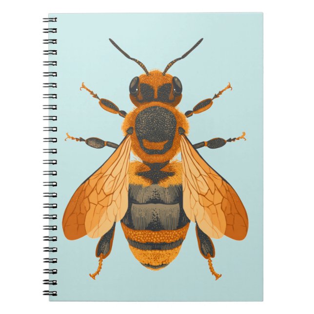 Cuaderno Bumble Bee de estilo antiguo - Inspirado en la épo (Frente)