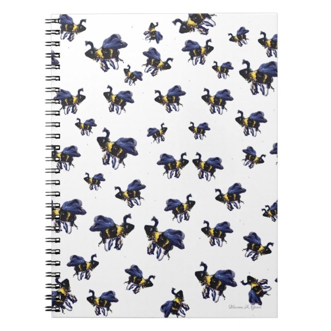 Cuaderno Bumble Bee Maureen Girard Wings Buzz Spring (Frente)