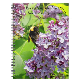 Cuaderno Bumblebee en la cita de Lilac Confucio