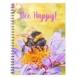 Cuaderno Bumblebee en la flor