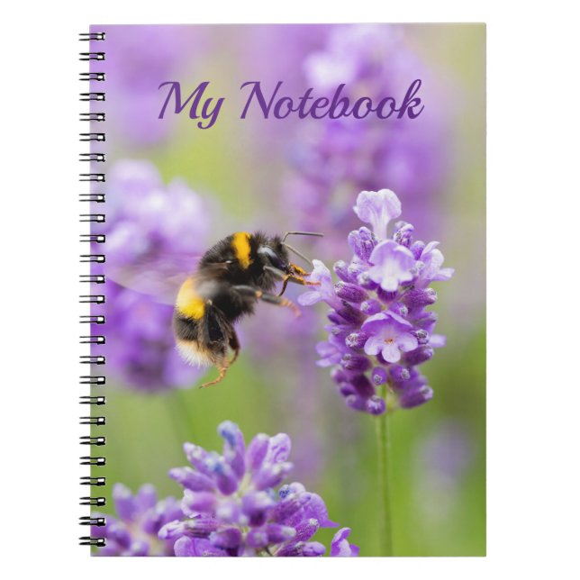 Cuaderno Bumblebee en Lavender (Frente)