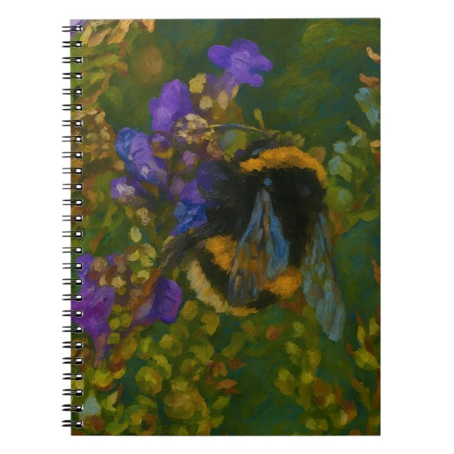 Cuaderno Bumblebee entre los morados (Frente)